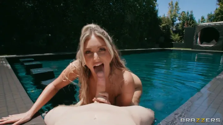 big boob busty latina model fucking on pool damm..